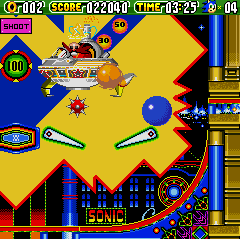 Seriously, another image depicting gameplay of Sonic the Hegehog 2 for Sega Cafe